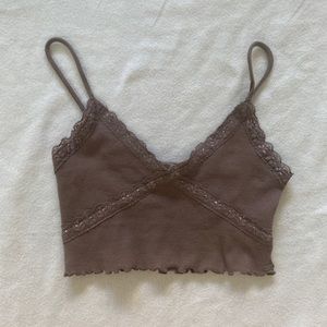 Cropped Lace Tank XS